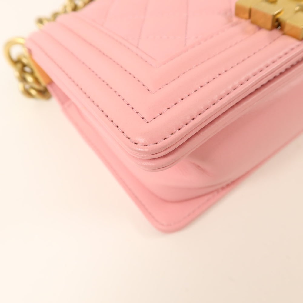Chanel Boy 20 Chain Pink - 14