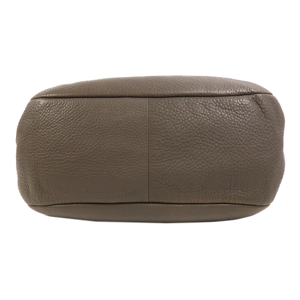 Prada Gray Leather Shoulder Bag - 4