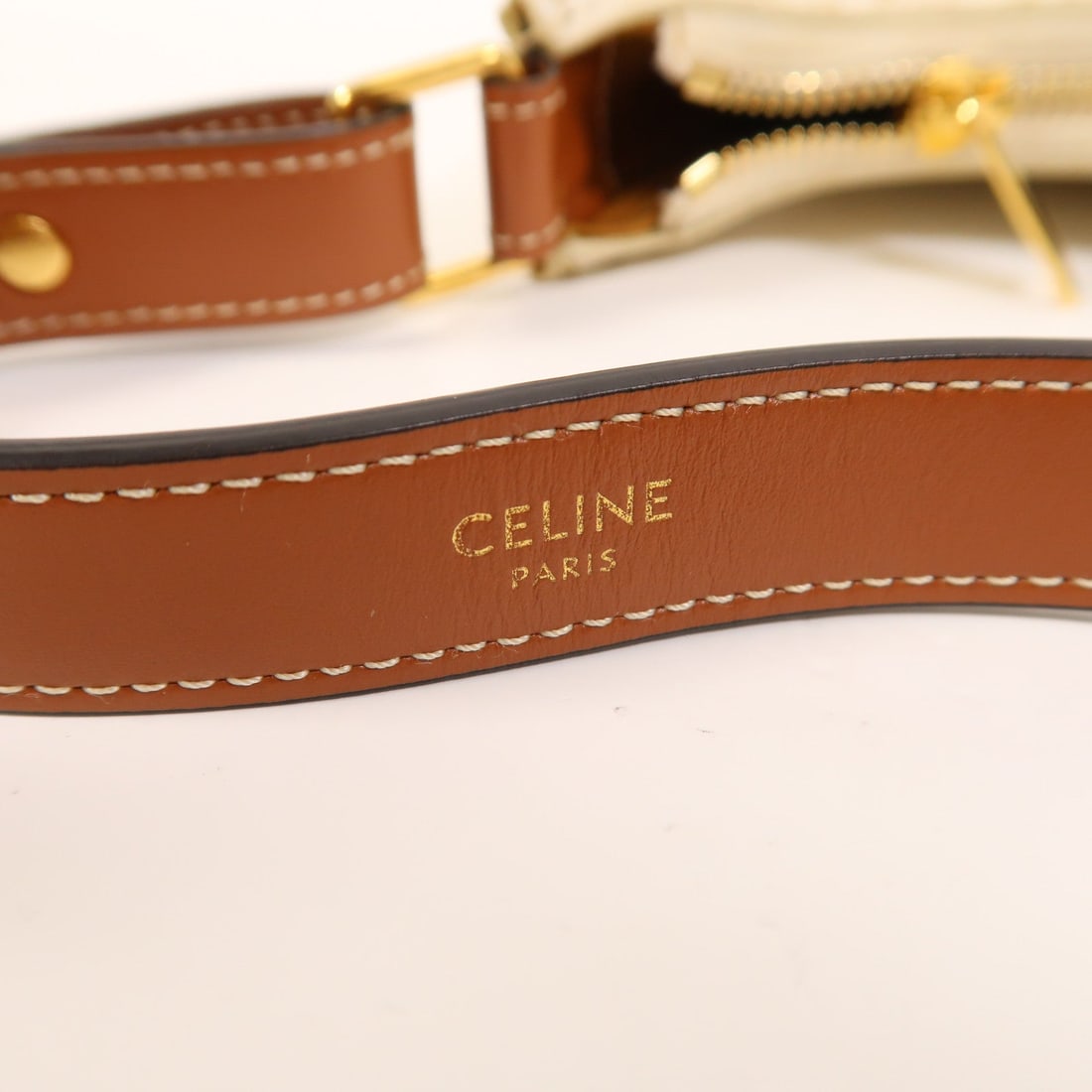 Celine Ava Coated Canvas White - 6