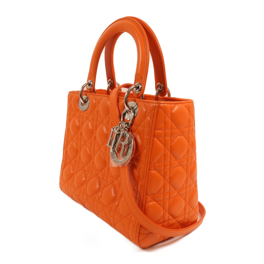 Dior Lady Dior Medium Orange - 3