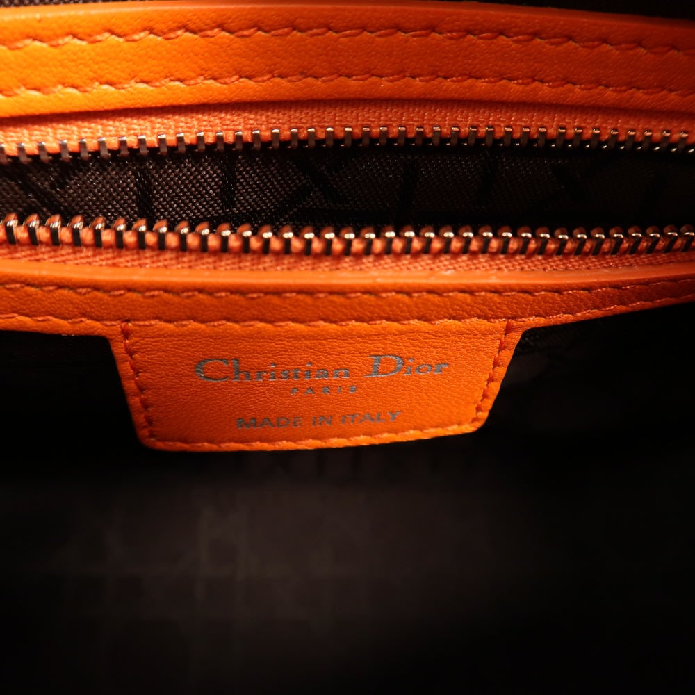 Dior Lady Dior Medium Orange - 6