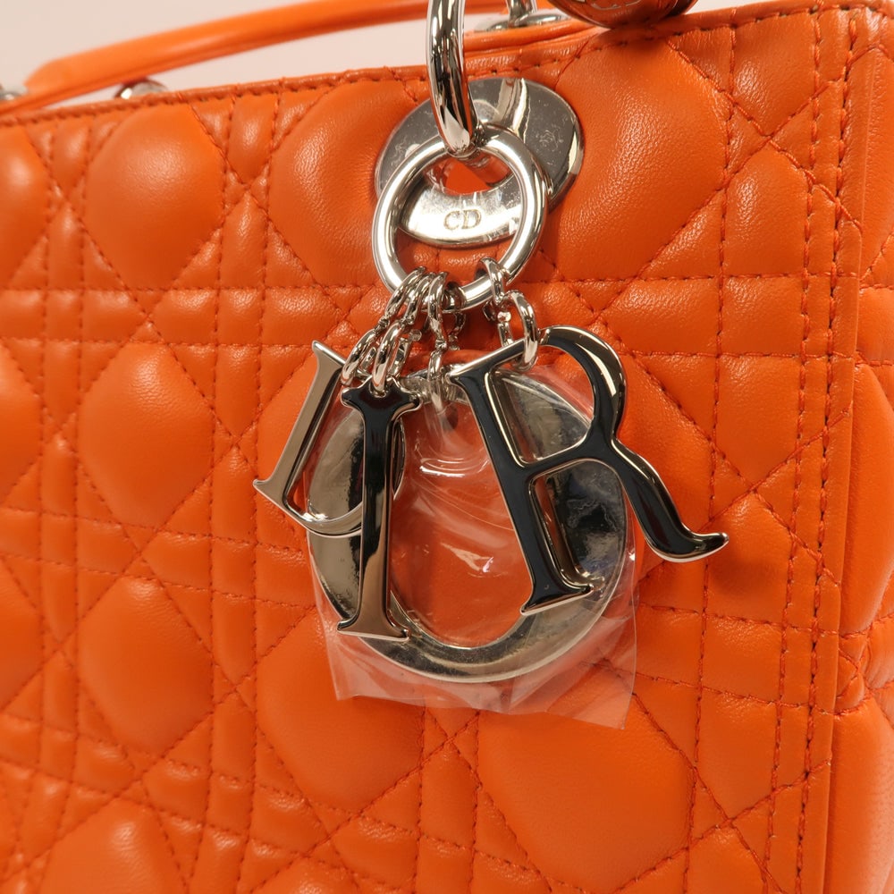 Dior Lady Dior Medium Orange - 9