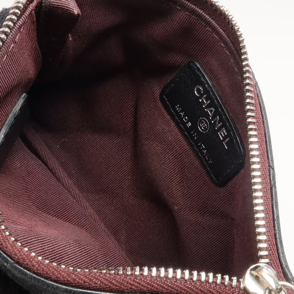 Chanel Mini Lambskin Pouch Black - 14