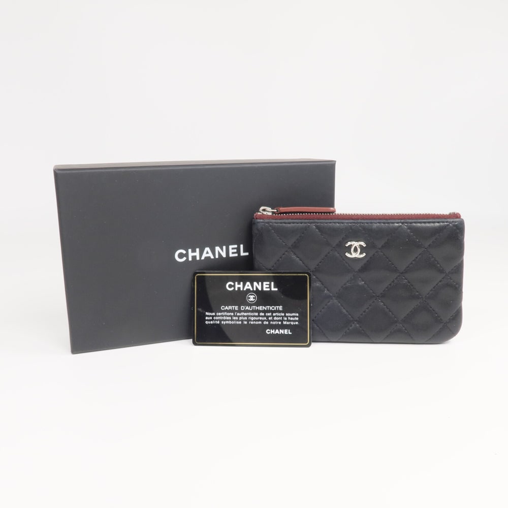 Chanel Mini Lambskin Pouch Black - 18