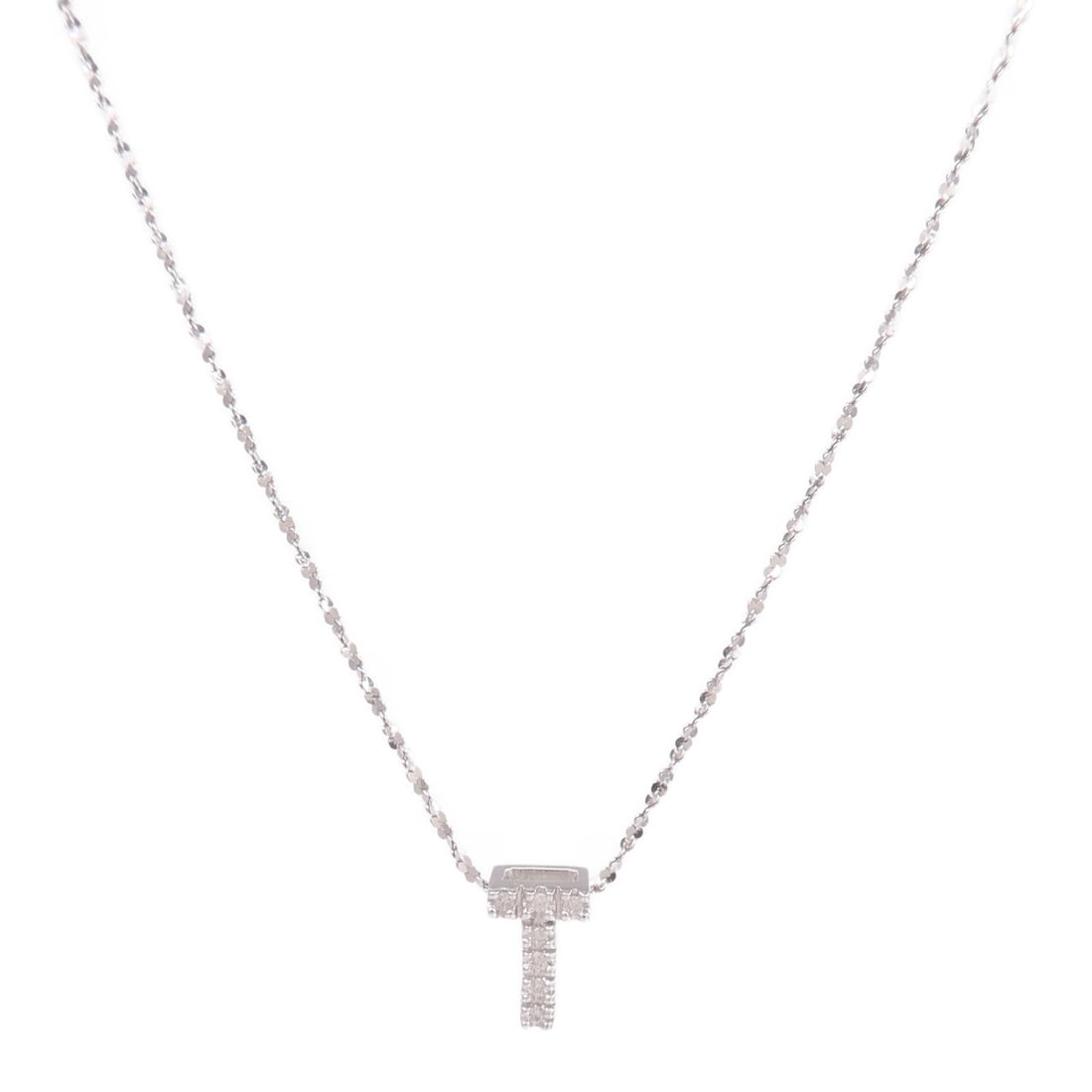 Diamond Necklace 18K 14K White Gold: Diamond necklace in 18K and 14K white gold.