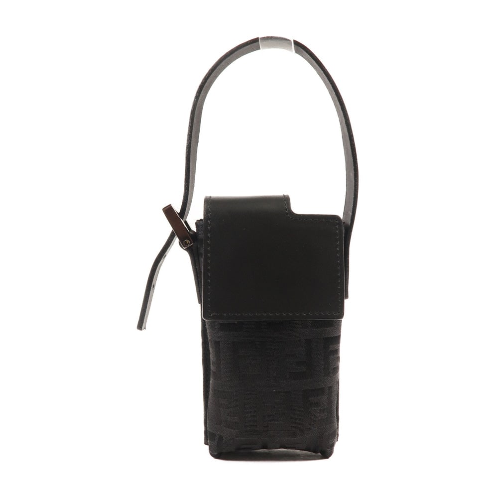 Fendi Zucchino Mini Handbag Black: Fendi Zucchino Mini Handbag. Color: Black. Material: Canvas. Size: 6.5 X 12 X 2 Cm. Handle: 20-24 Cm.