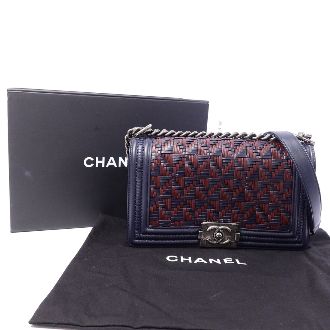 Chanel Boy 25 Red Blue - 10
