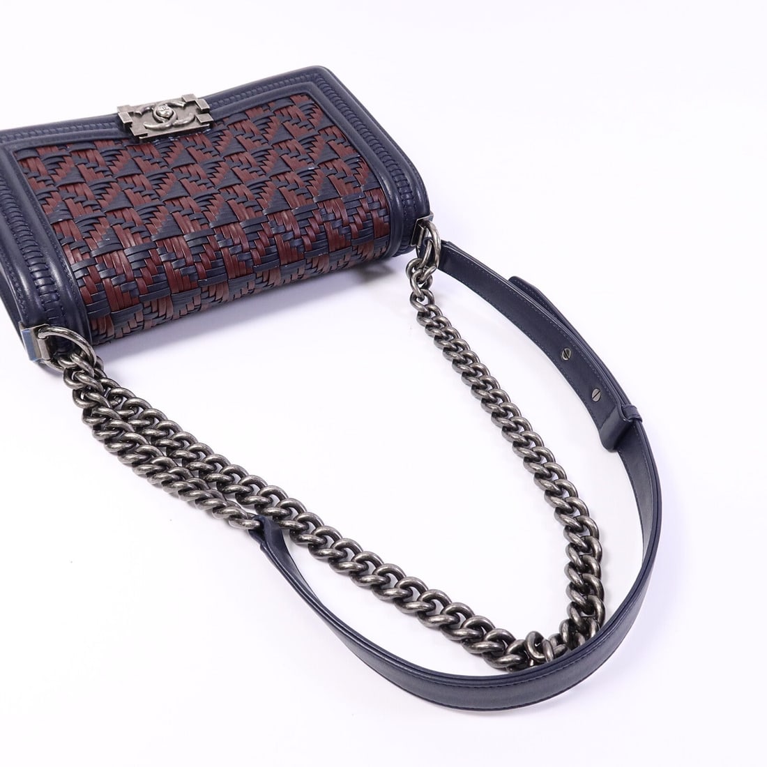 Chanel Boy 25 Red Blue - 9