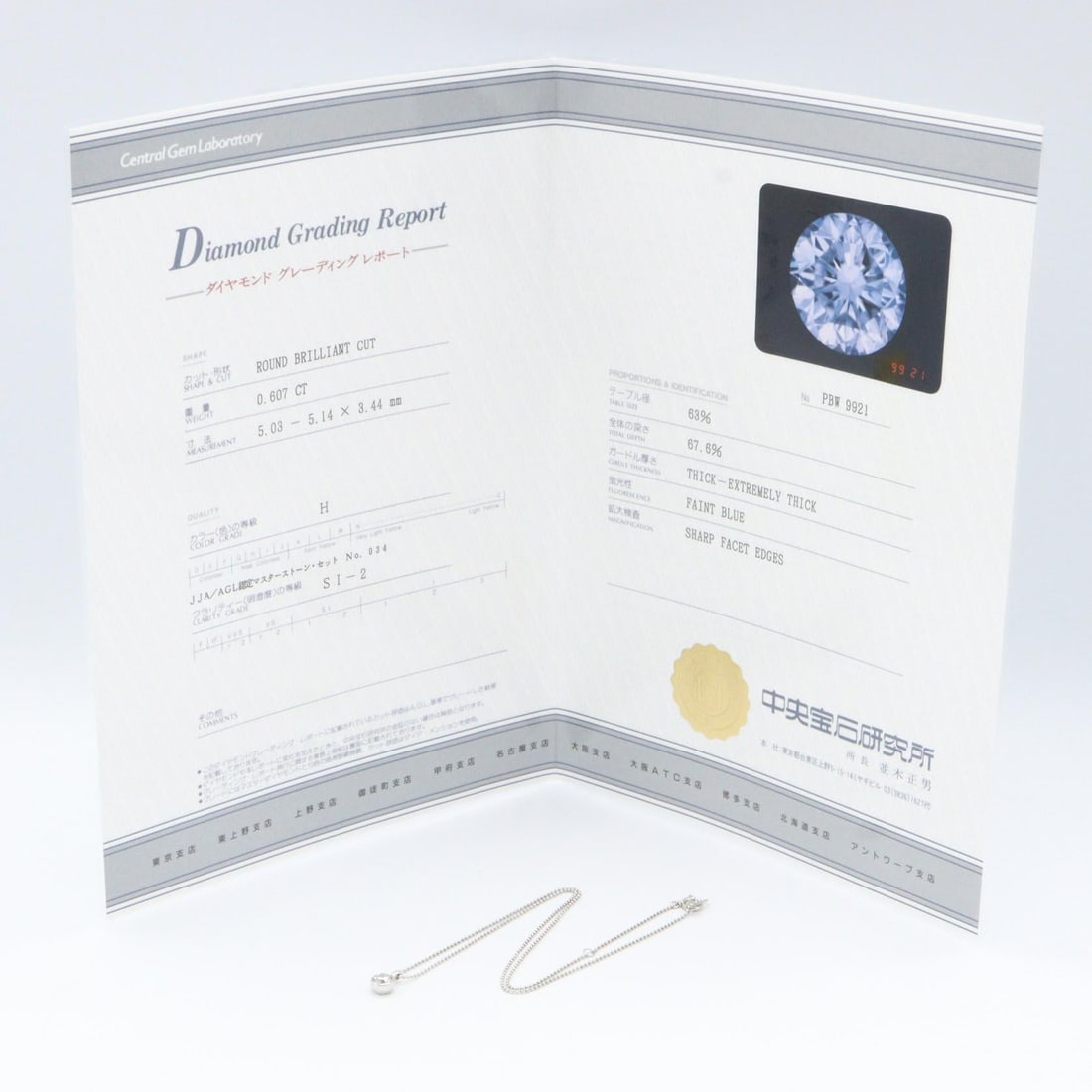 Diamond Necklace Platinum - 7