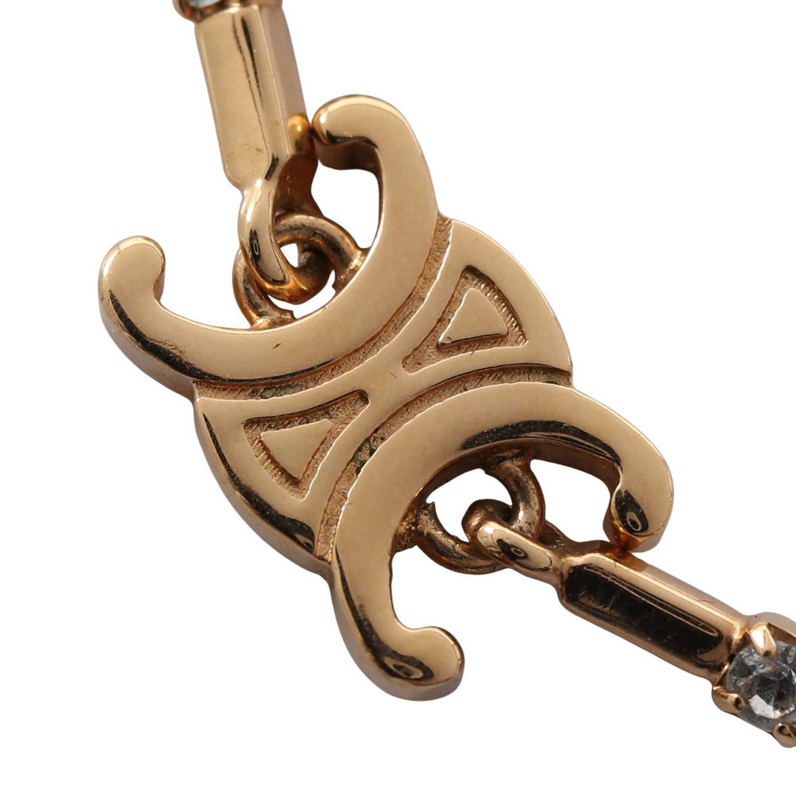 Celine Triomphe Sparkle Necklace - 2