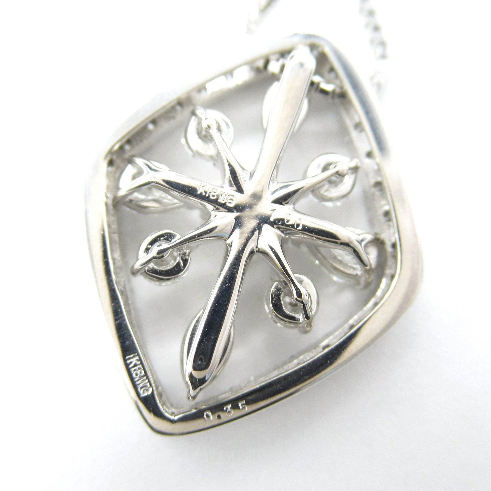 Diamond Necklace White Gold - 4