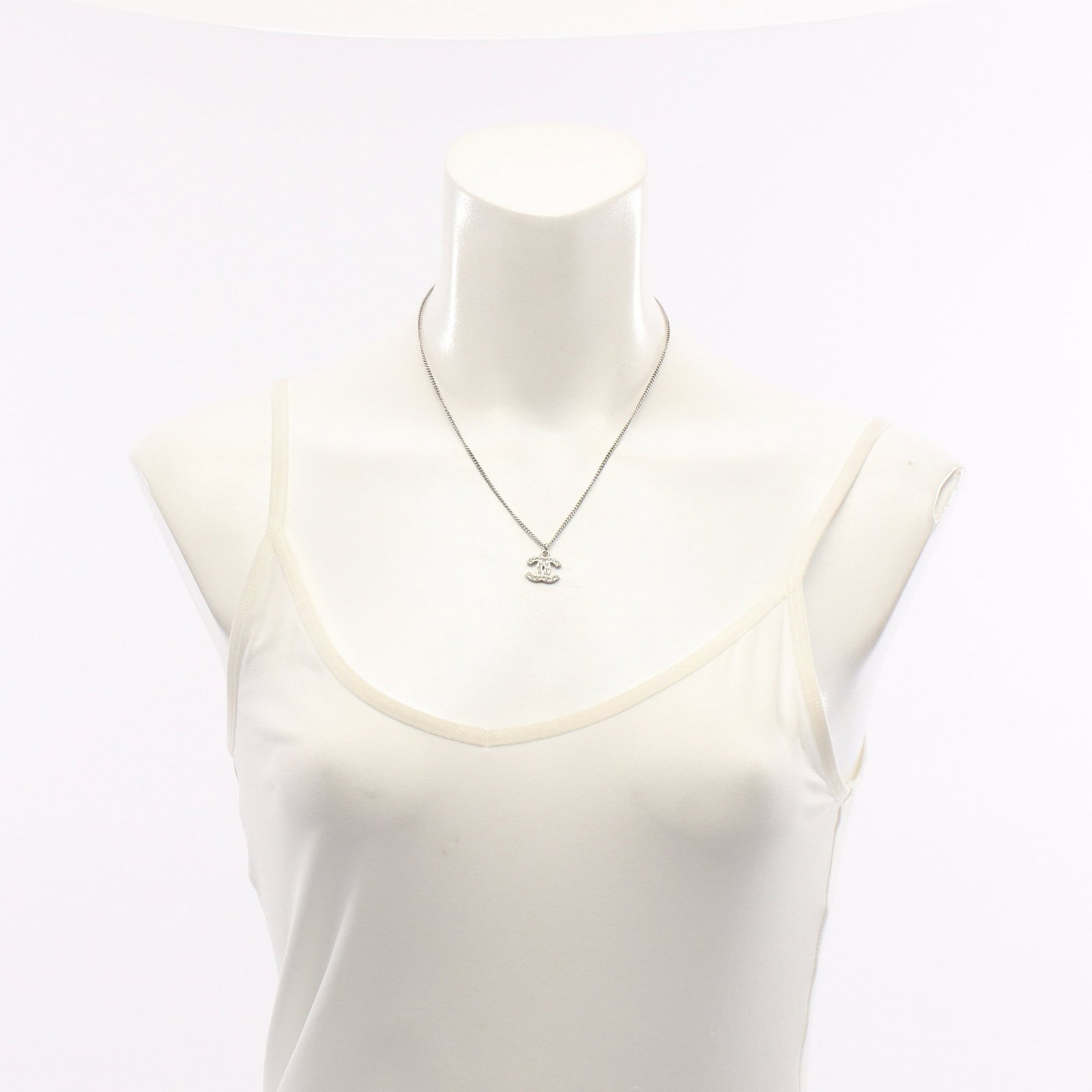 Chanel Coco Mark Rhinestone Necklace - 6
