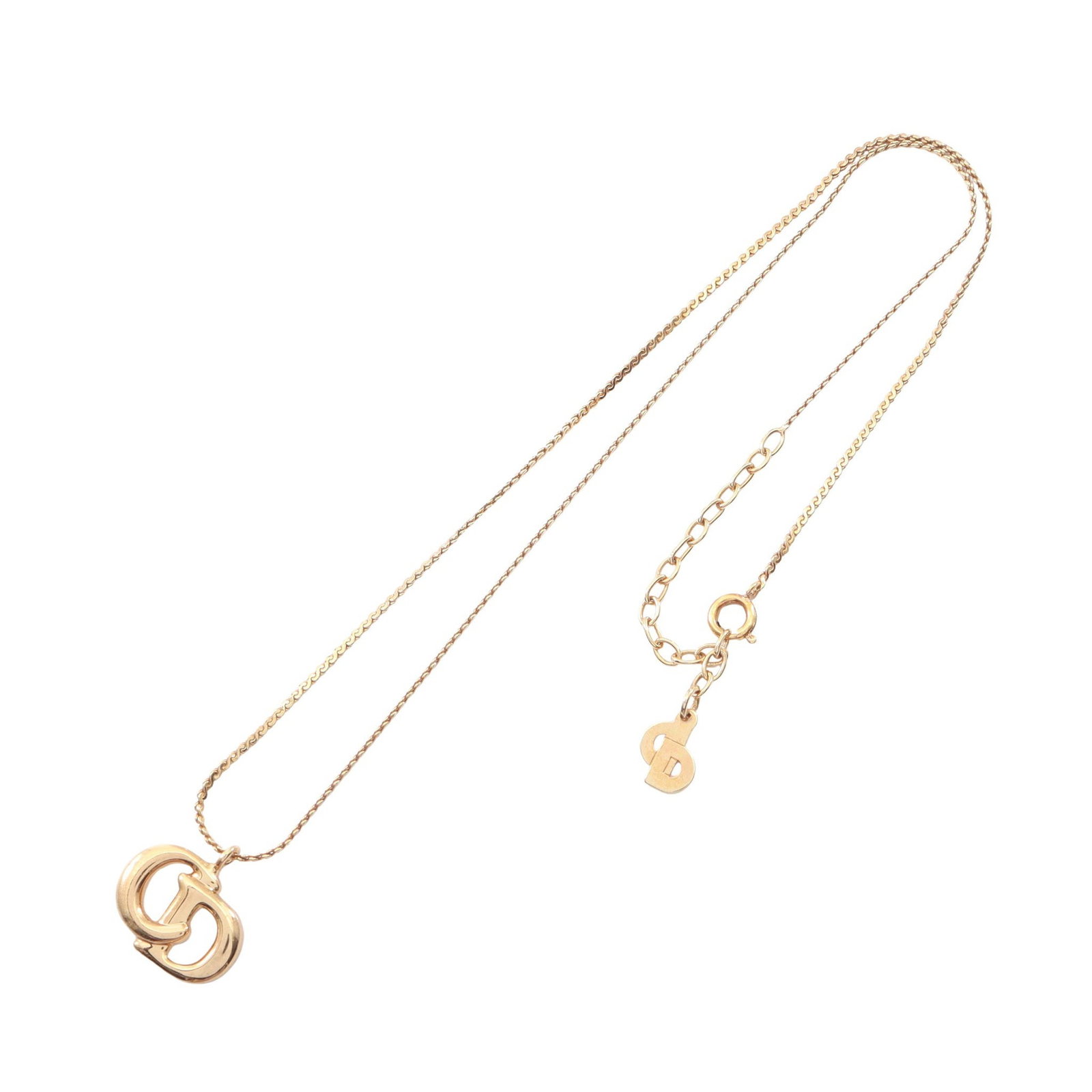 Dior CD Logo GP Necklace - 3