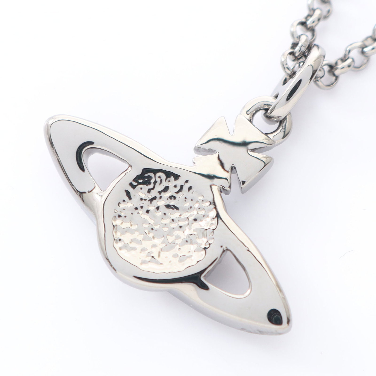Vivienne Orb Necklace Silver Clear - 2