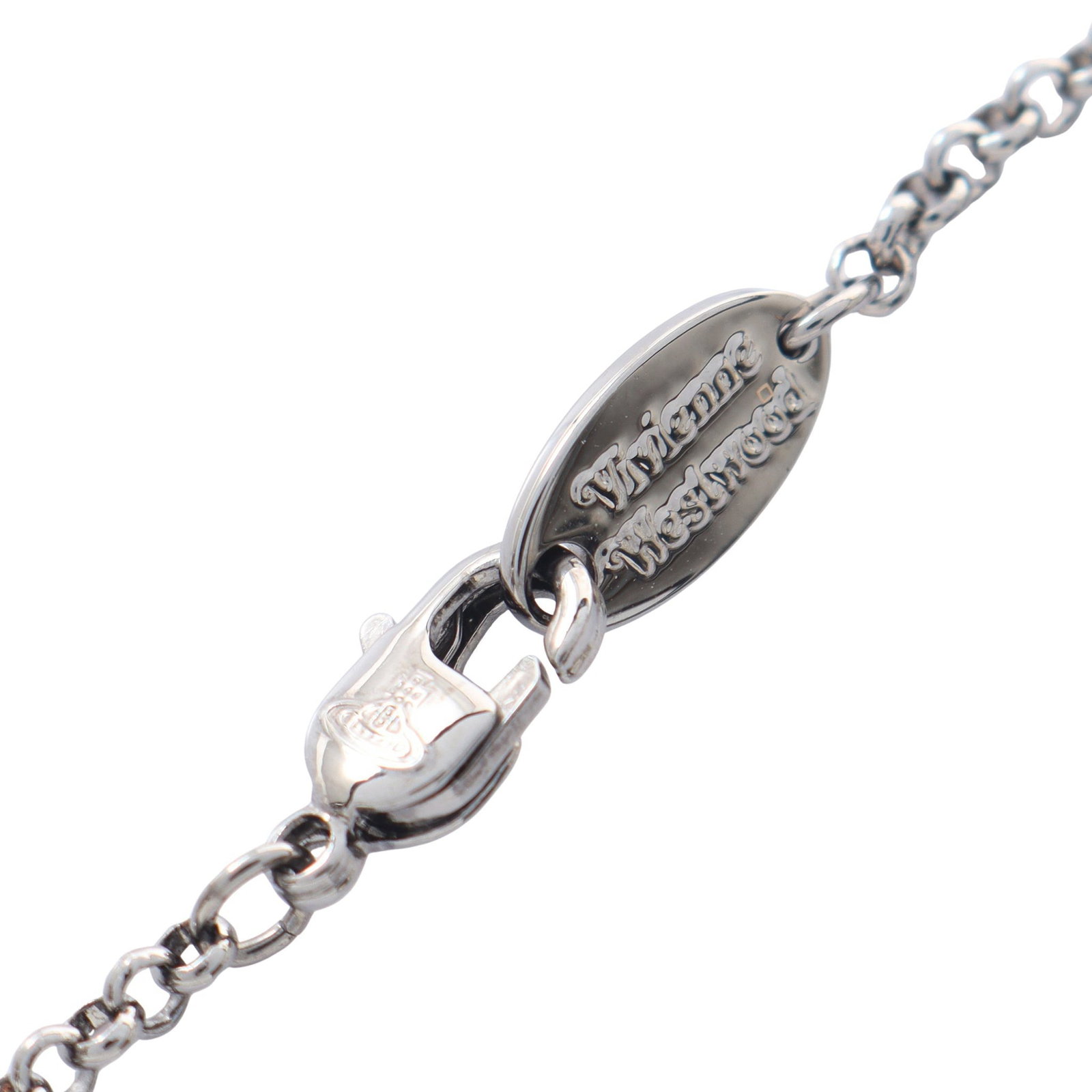 Vivienne Orb Necklace Silver Clear - 4