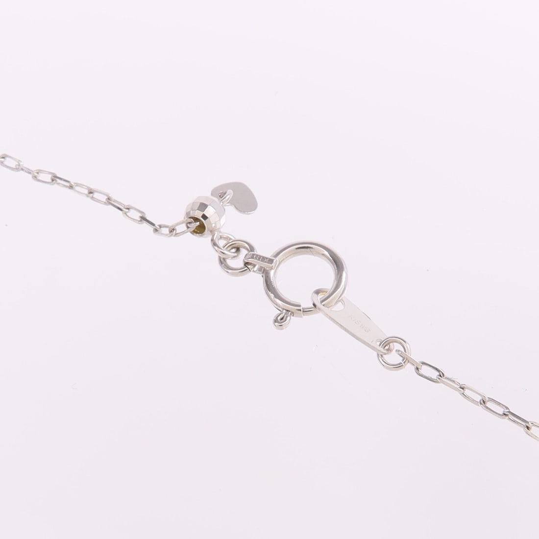 Ruby Diamond Necklace 18K White Gold - 5
