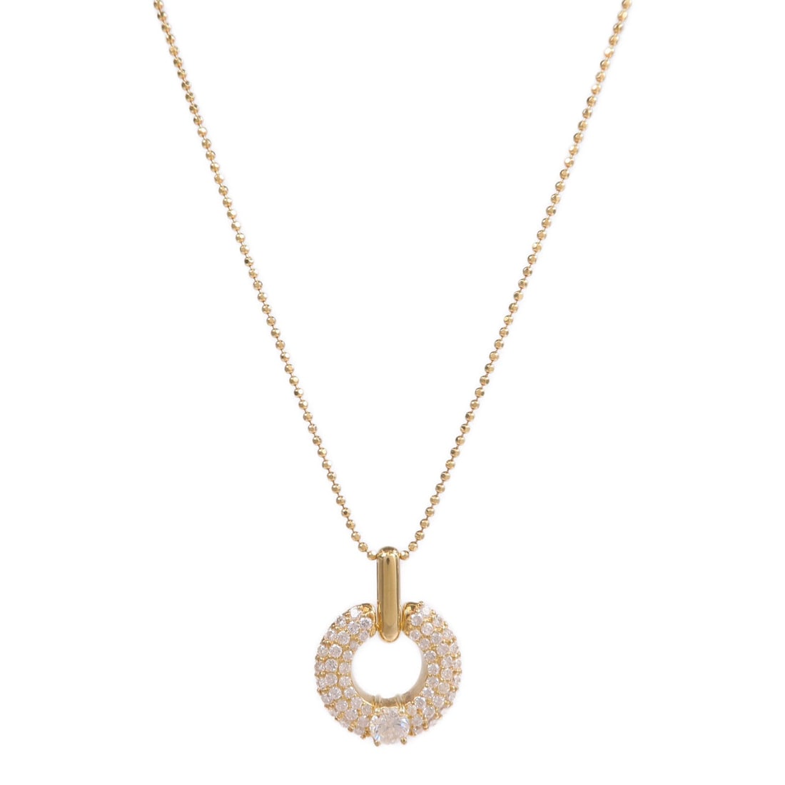 Diamond Necklace 18K Yellow Gold: Diamond necklace in 18K yellow gold.