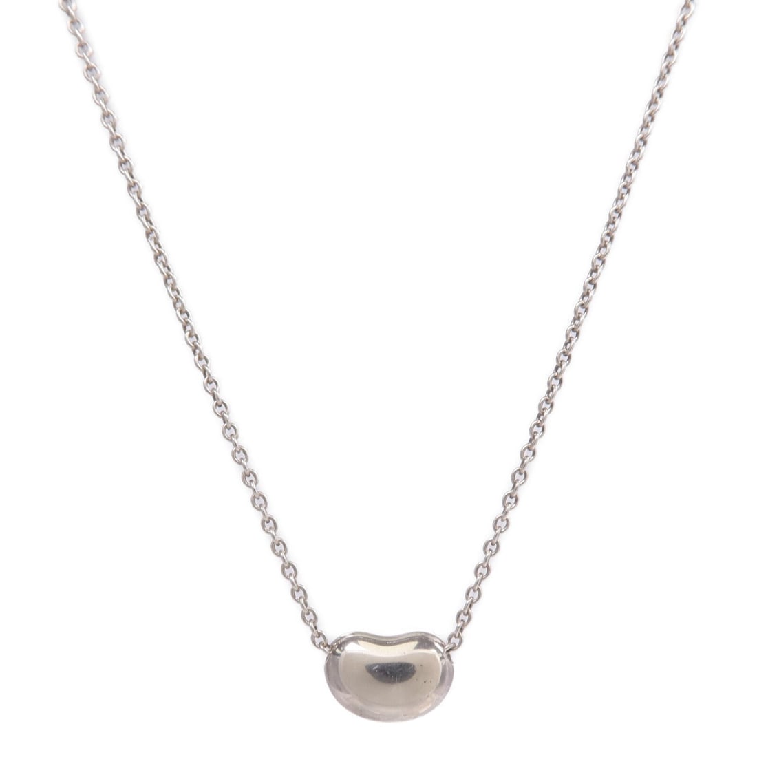 Tiffany Bean Pendant 60020370: Elsa Peretti Bean pendant necklace 60020370 in 925 sterling silver.