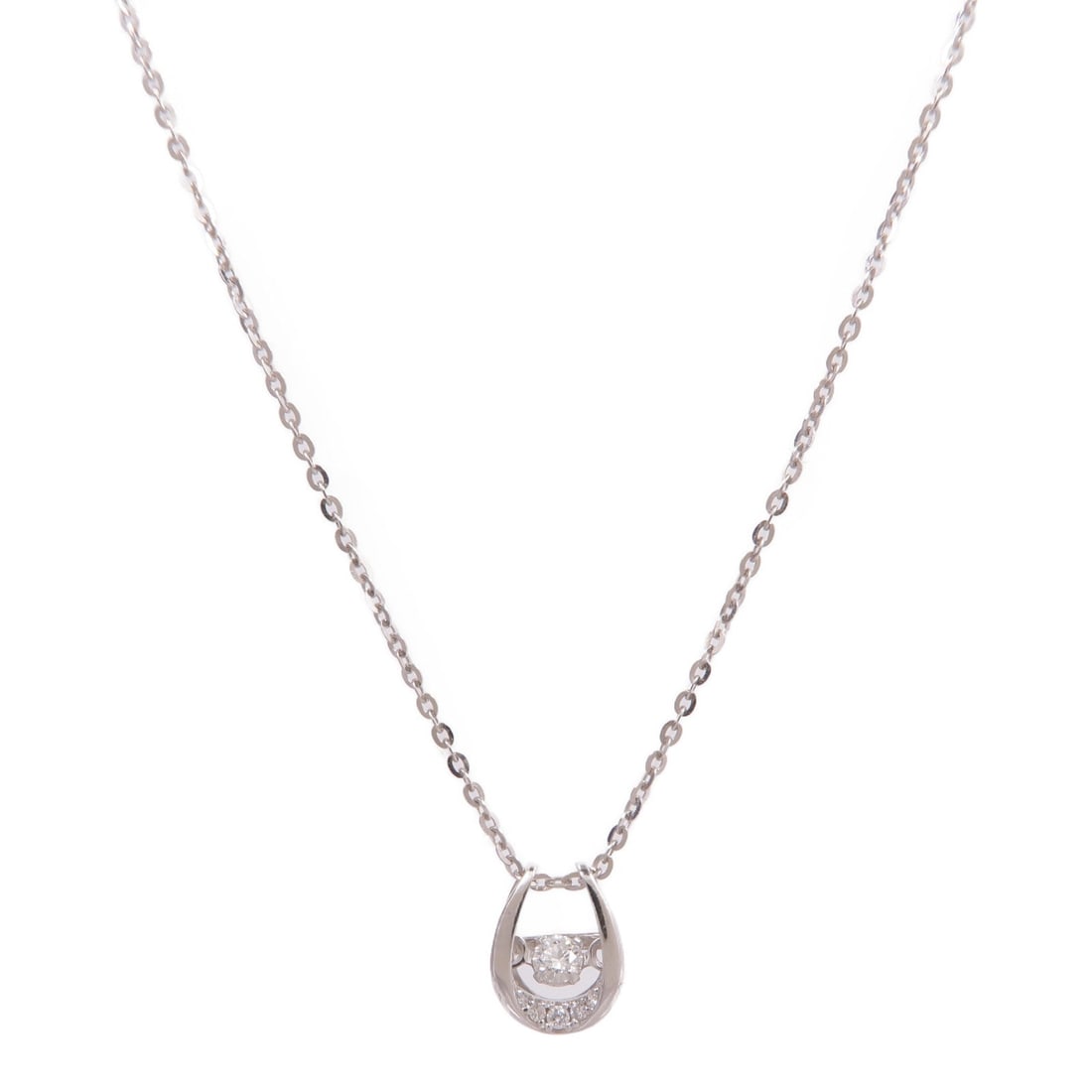 Diamond Necklace 18K White Gold: Diamond necklace in 18K white gold.