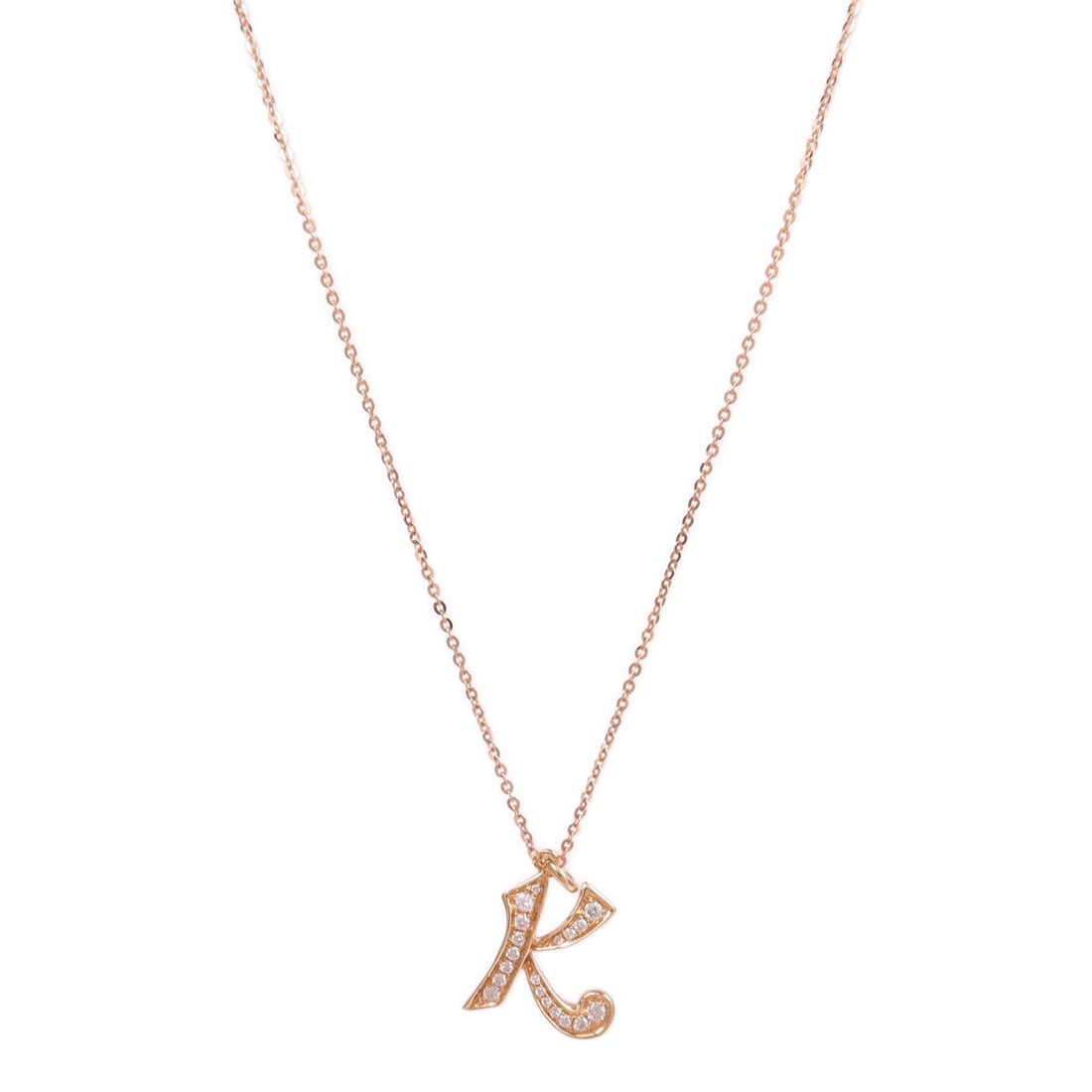 18K Pink Gold Necklace: Jewelry necklace in 18K pink gold. Listed price 121,544.00. Real and authenticated.