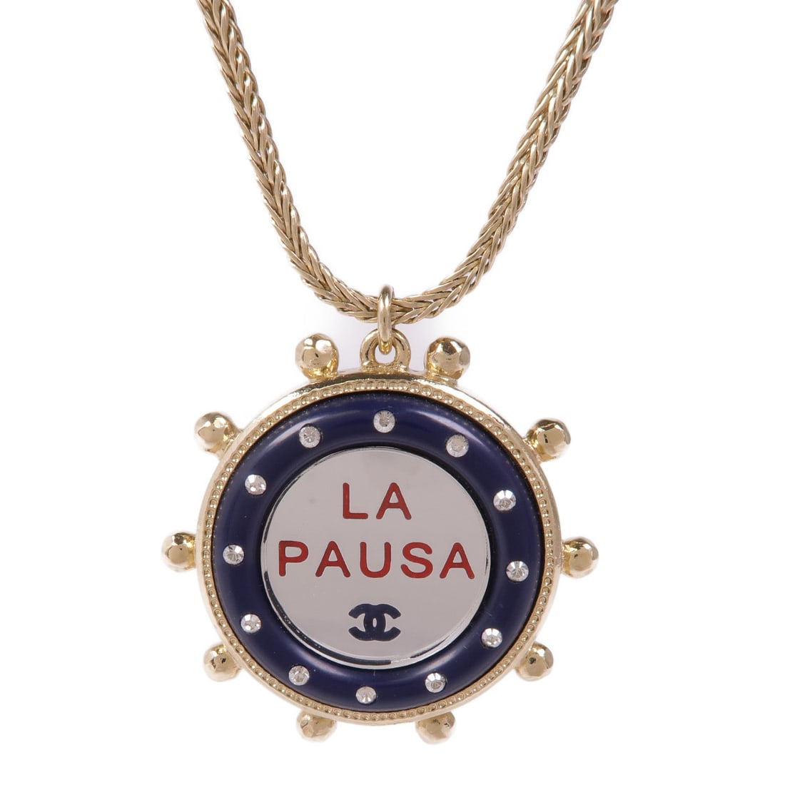 Chanel CC Gold Silver Navy - 3