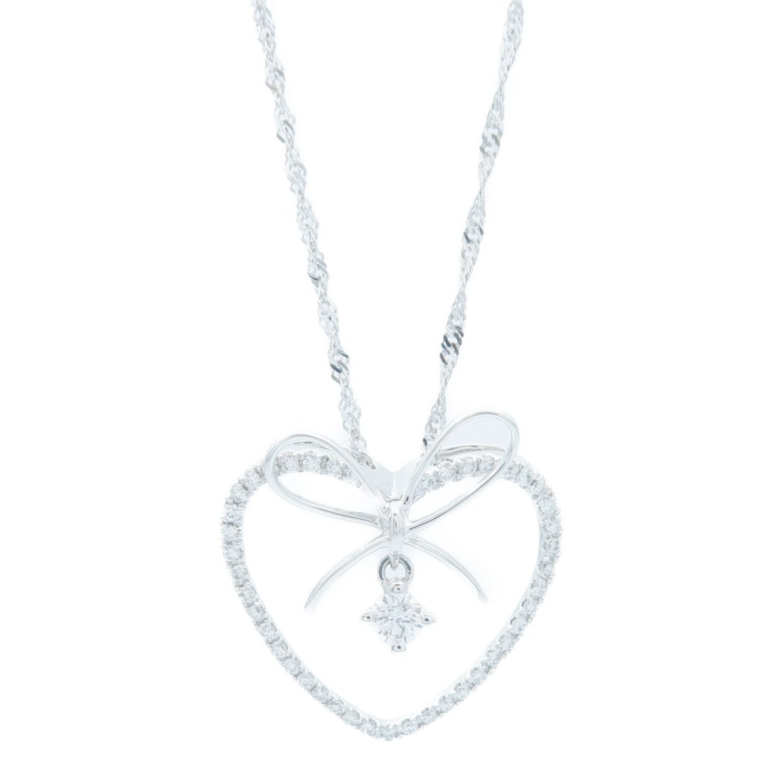 Diamond Necklace 18K White Gold: Diamond necklace in 18K white gold.