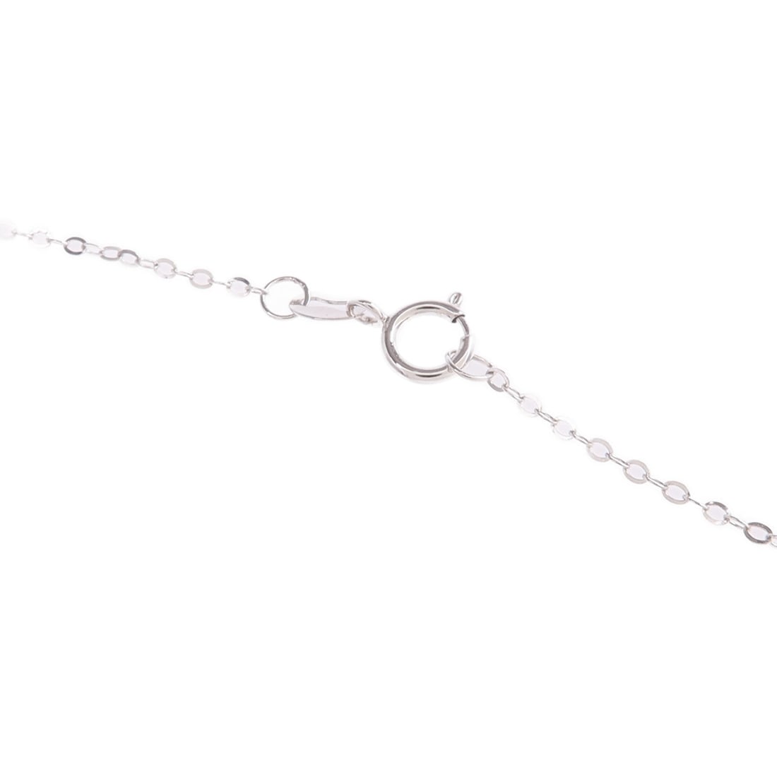 Ruby Diamond Necklace 18K White Gold - 5