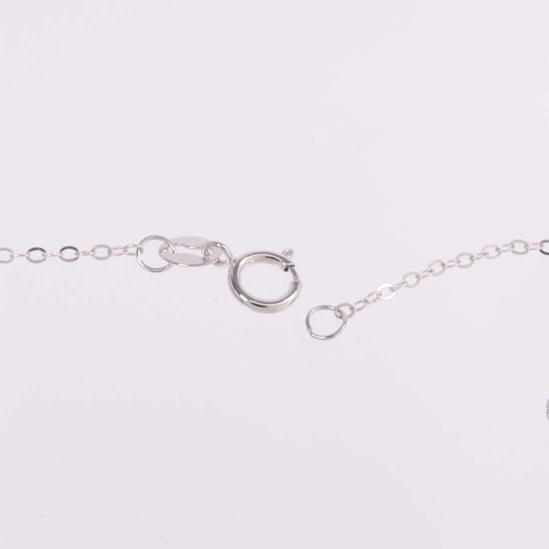 Ruby Diamond Necklace 18K White Gold - 6