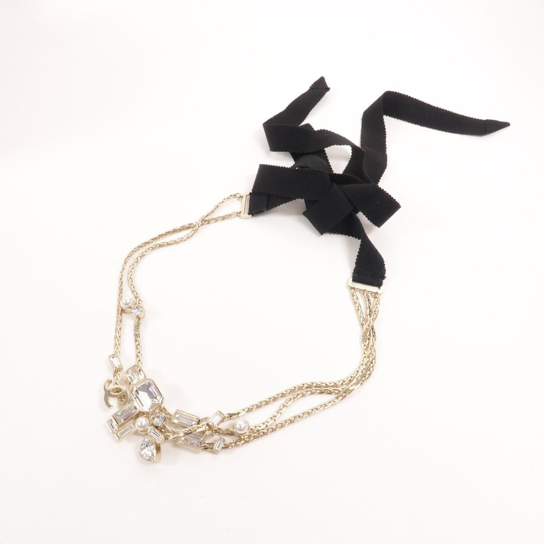 Chanel CC Coco Mark Ribbon Choker - 2