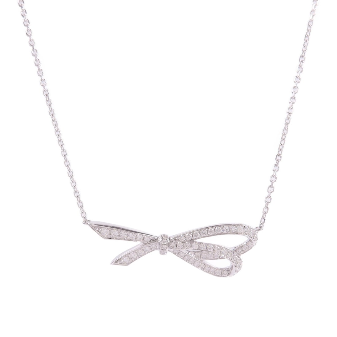 Diamond 18K White Gold Necklace: Jewelry diamond necklace in 18K white gold. Listed price 216,867.00. Real and authenticated.