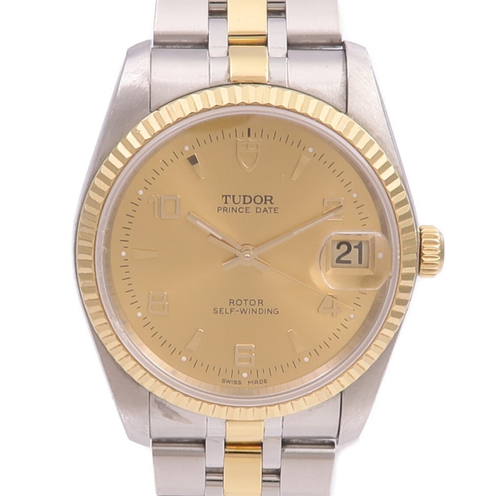 Tudor Princess Oysterdate 92513 Auto: Gold automatic watch in 18K yellow gold and stainless steel. 23mm case, max wrist 15cm.