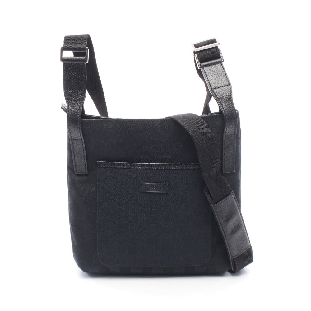 Gucci GG Canvas Shoulder Black: GG canvas shoulder bag in black. Size 26 x 24 x 5 cm. Strap 78 to 117 cm.
