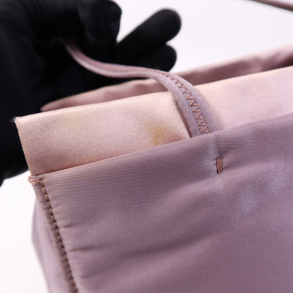 Prada Satin Handbag Purple - 13