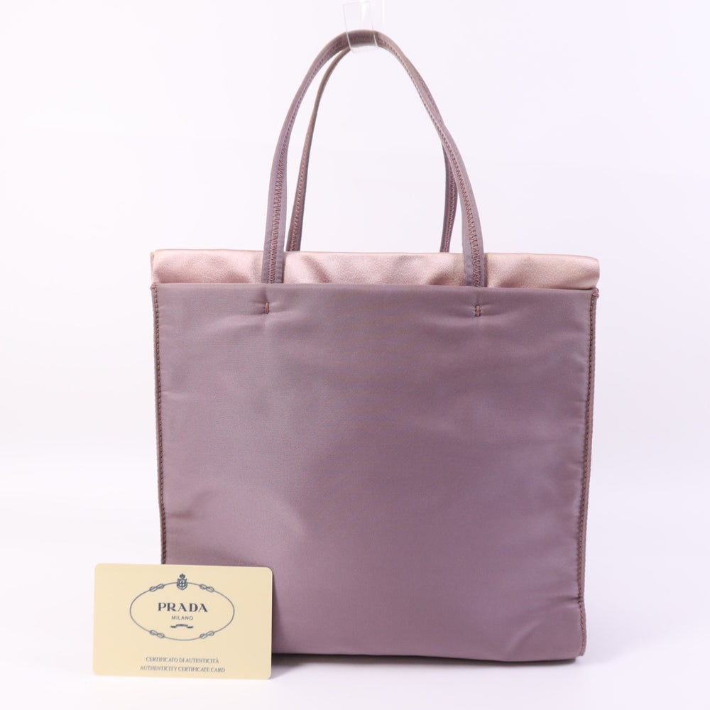 Prada Satin Handbag Purple - 6