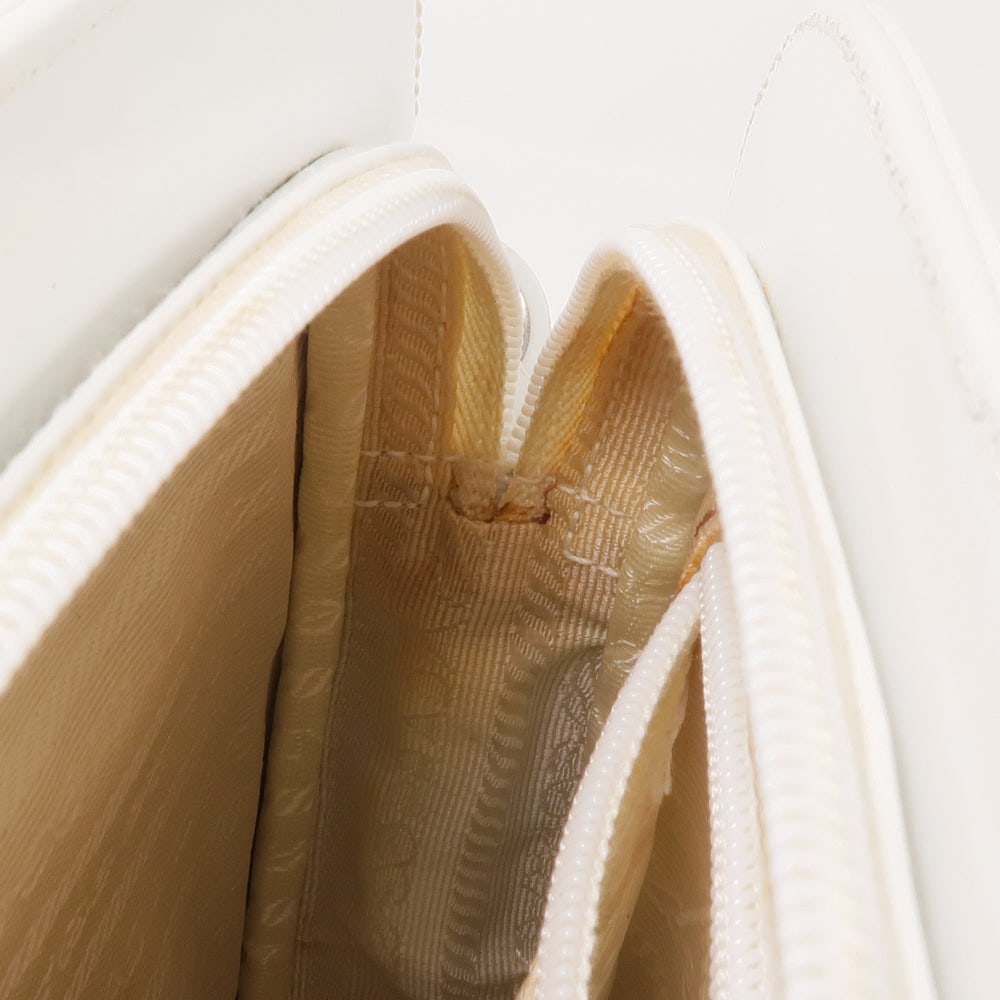 Prada Patent Shoulder White - 17
