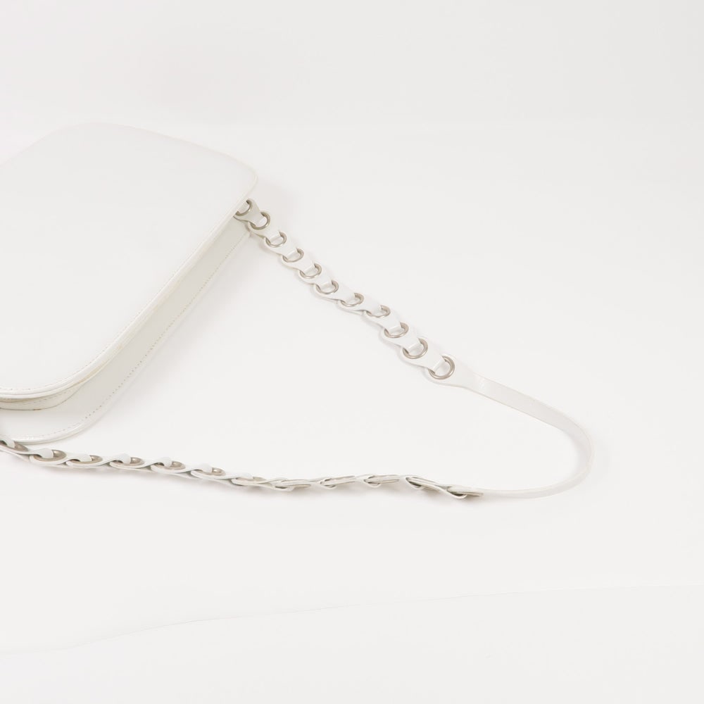 Prada Patent Shoulder White - 5