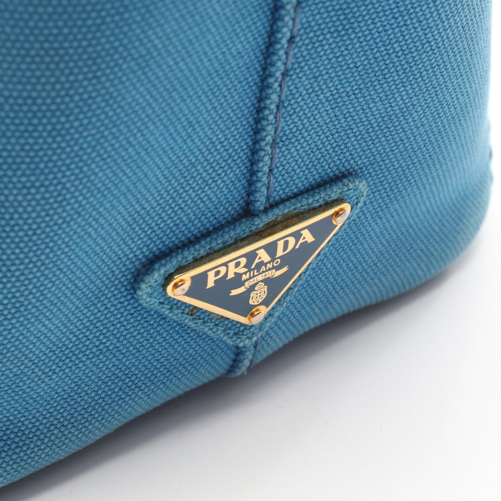Prada Canapa 2Way Tote Blue - 11
