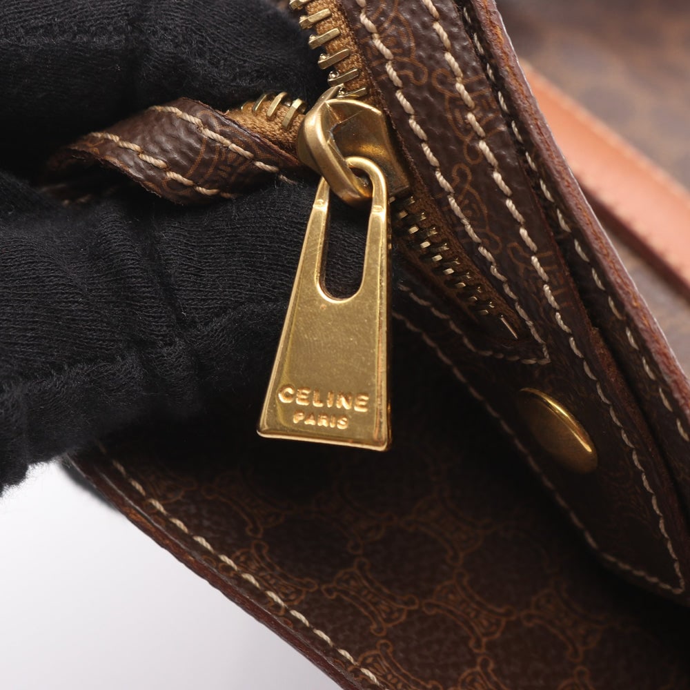 Celine Macadam Tote Dark Brown - 11