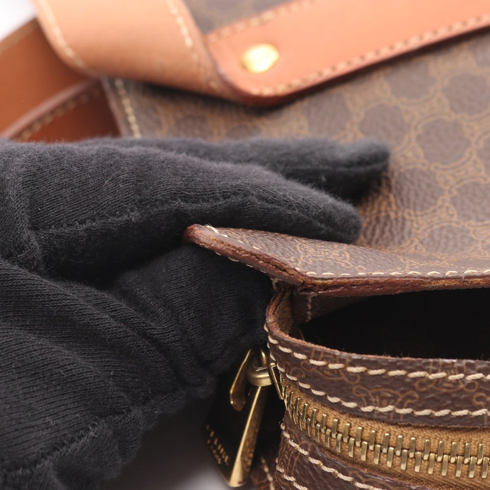 Celine Macadam Tote Dark Brown - 12