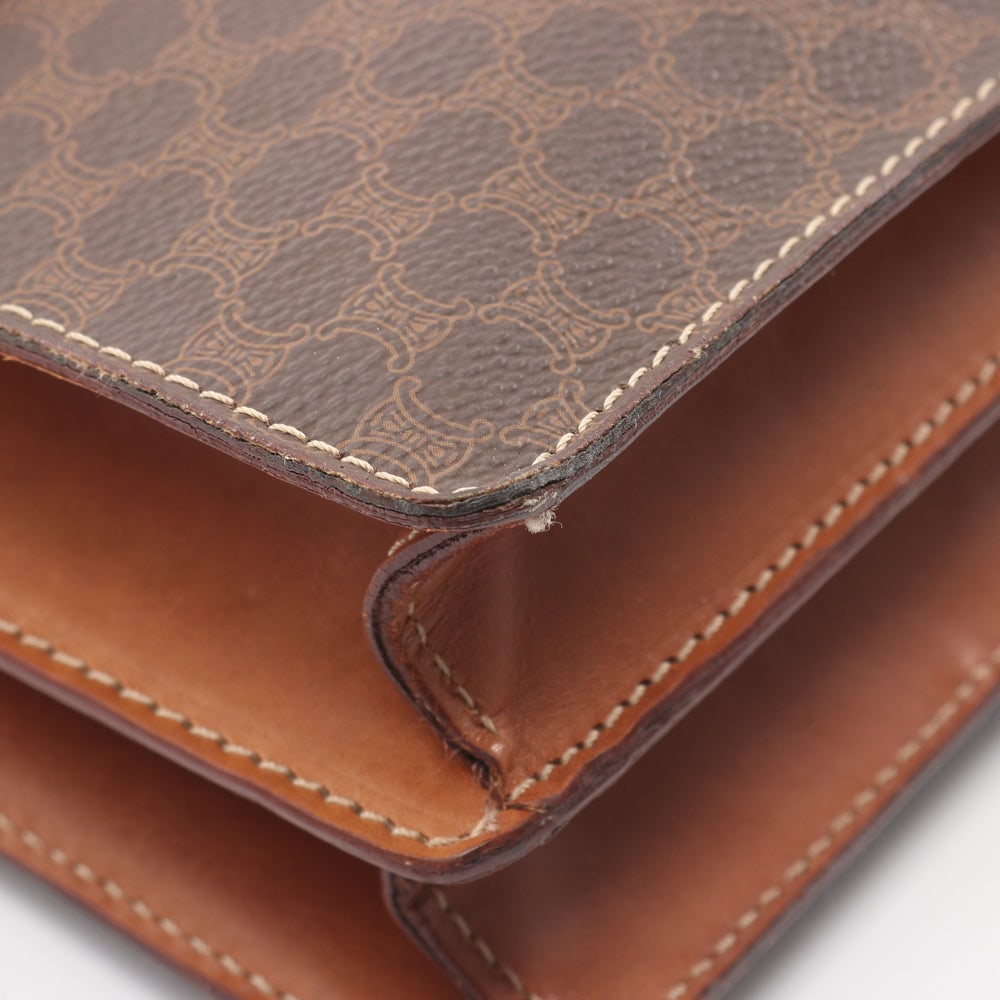 Celine Macadam Shoulder Brown - 7