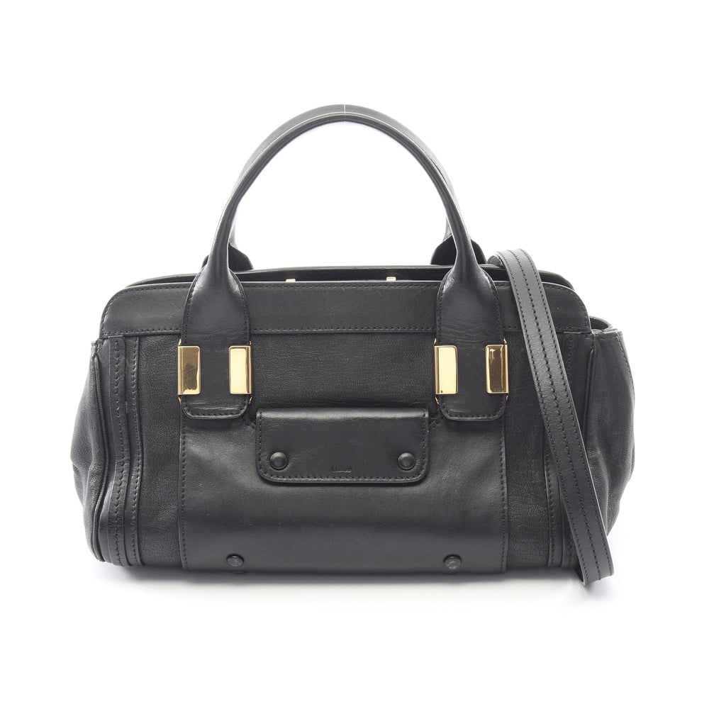 Chloe Alice 2Way Handbag Black: Chloe Alice Handbag 2Way. Color: Black. Material: Leather. Size: 31/29 X 19 X 15.5 Cm. Handle: 33 Cm. Strap: 100 Cm. Includes: Shoulder Strap.