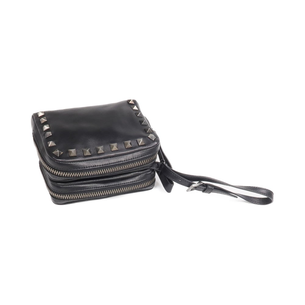 Valentino Lambskin Pouch Black - 5
