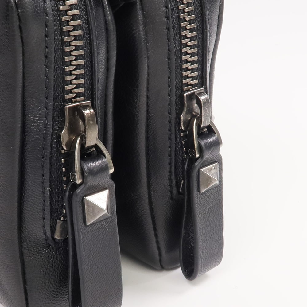 Valentino Lambskin Pouch Black - 6