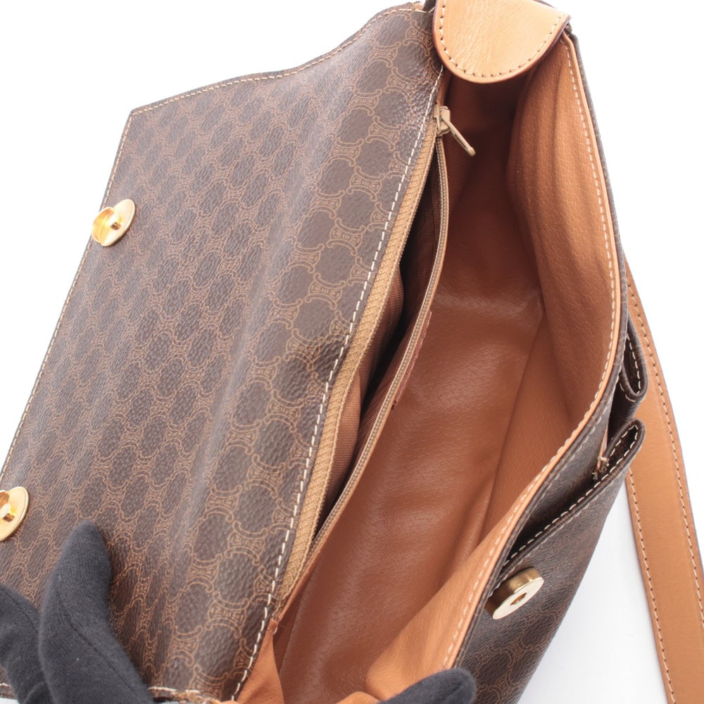 Celine Macadam Shoulder Bag Brown - 3