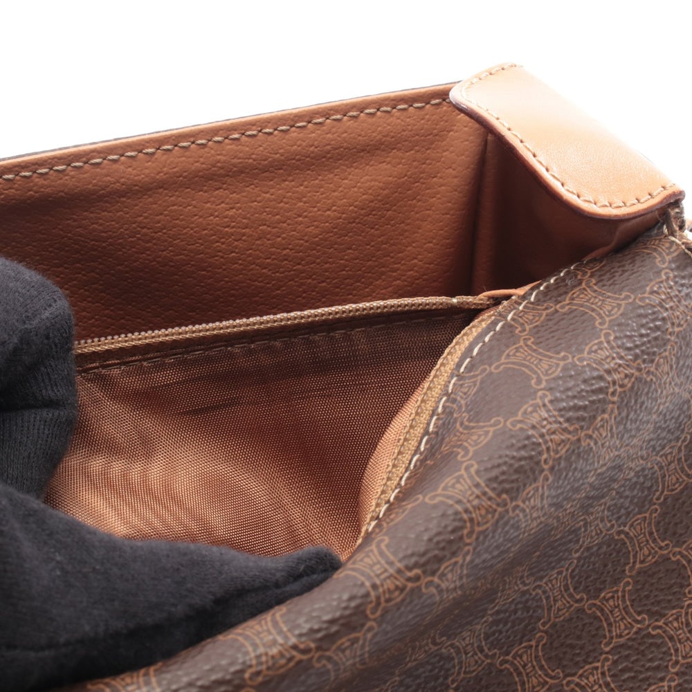 Celine Macadam Shoulder Bag Brown - 6