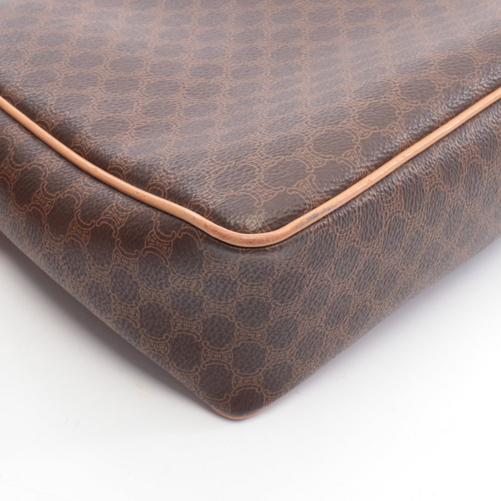Celine Macadam Shoulder Bag Brown - 7