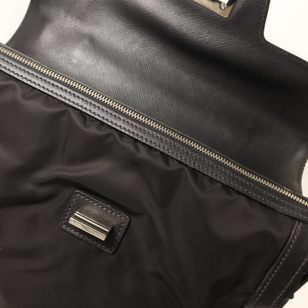 Prada Nylon Handbag Black - 16