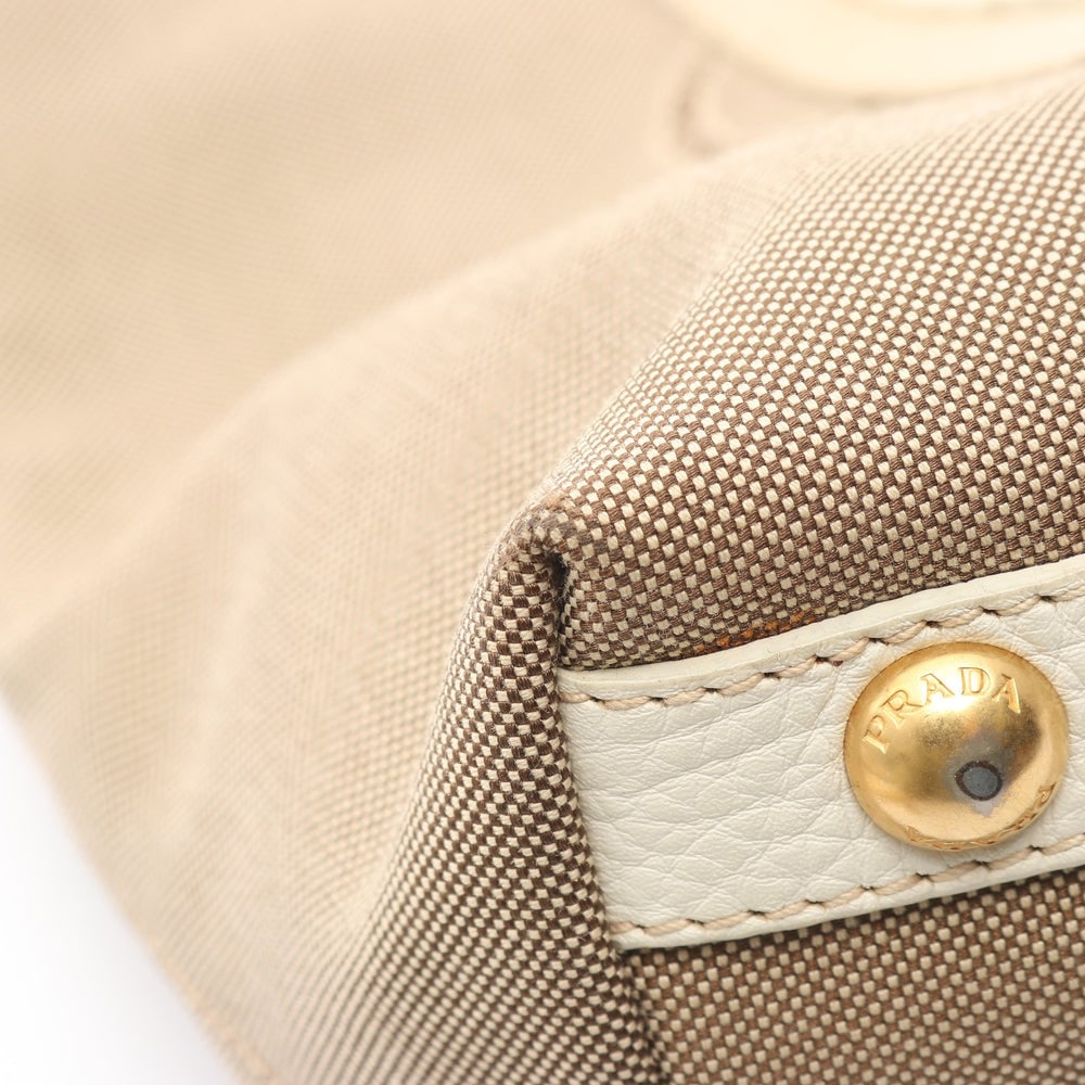 Prada Logo Jacquard 2WAY Beige - 5