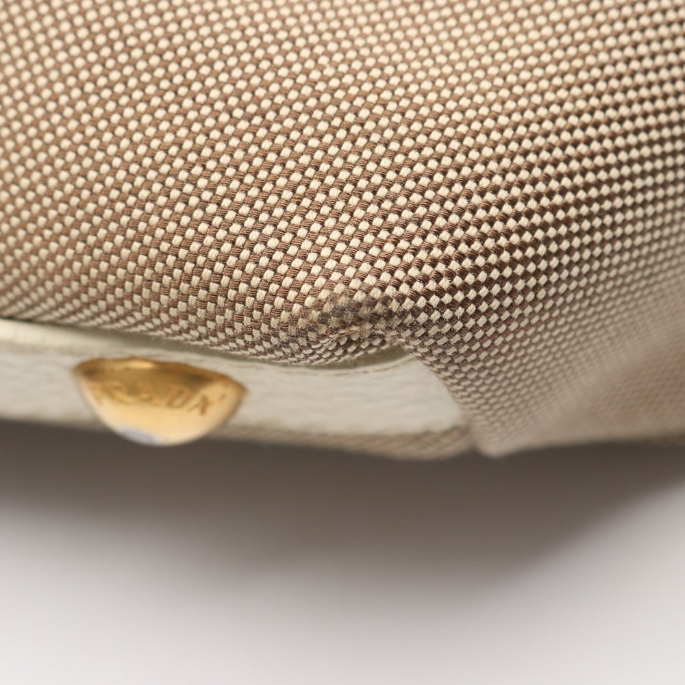 Prada Logo Jacquard 2WAY Beige - 6