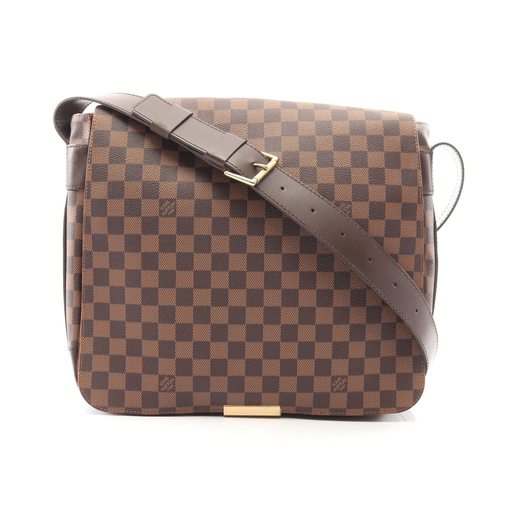 Louis Vuitton Bastille Damier Brown: Bastille shoulder bag N45258 in brown Damier canvas. Size 33 x 30 x 9.5 cm.